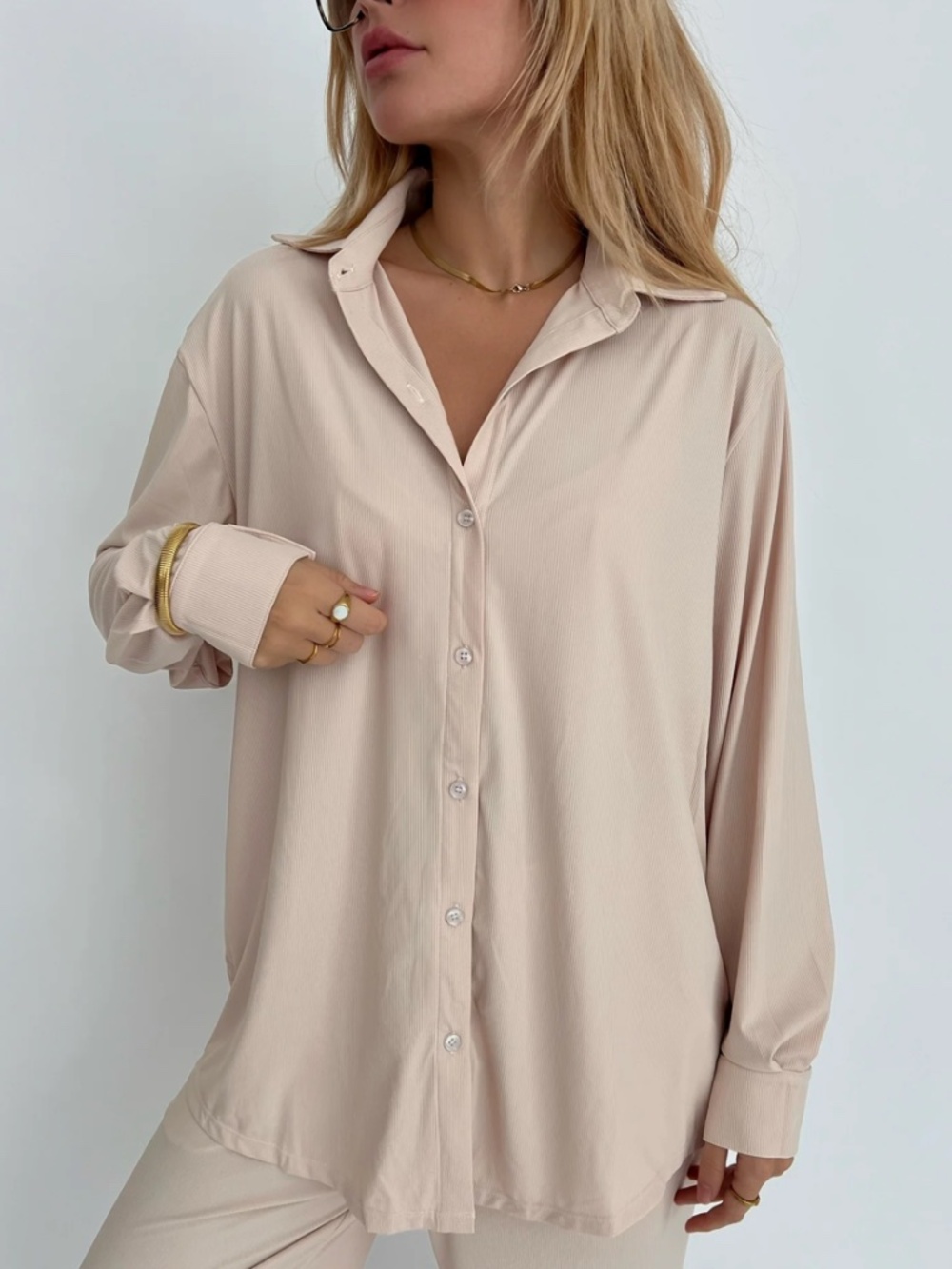 Hoaka - Beige Lined Chemise